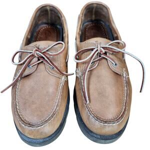 Clark’s Top Sider Style Men’s Shoes Rubber Sole Brown SZ 13 EUC